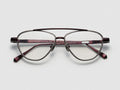 Sunday Morning Gold Leaf Optical Burgundy Platinum Leaf - DR019 #color_burgundy-platinum-leaf-dr019