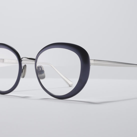 Bel Air Optical Matte Navy / Platinum - ST001 #color_matte-navy-platinum-st001