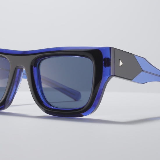 Untitled Black / Navy Crystal / Silver - LE001 #color_blackbird-le001