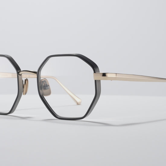 Lazarus Optical Shiny Black / Shiny Gold / Matte Ruthenium - DR003 #color_shiny-black-shiny-gold-matte-ruthenium-dr003