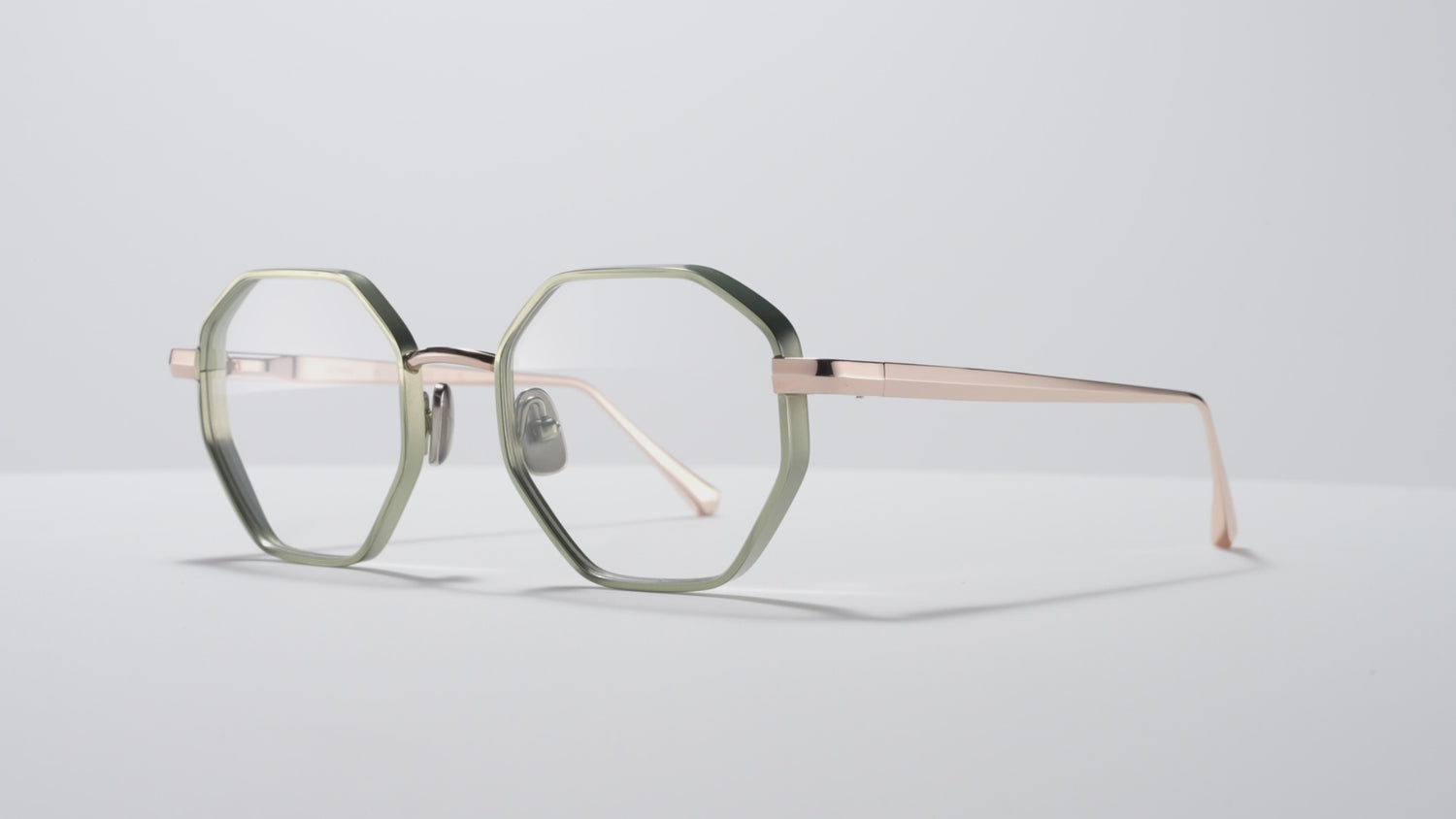 Lazarus Optical Shiny Cascade Green / Shiny Rose Gold / Matte Cascade Green - DR005 