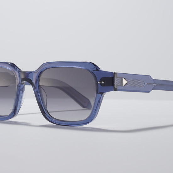 The Face Blue Crystal / Silver - TI002 #color_blue-crystal-silver-ti002