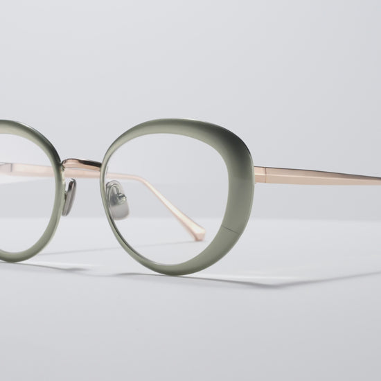 Bel Air Optical Matte Cascade Green / Shiny Rose Gold - ST005 #color_matte-cascade-green-shiny-rose-gold-st005