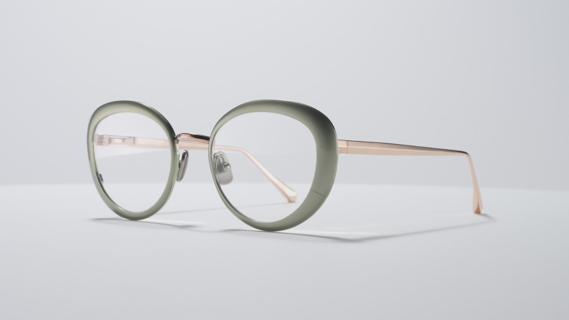 Bel Air Optical Matte Cascade Green / Shiny Rose Gold - ST005 #color_matte-cascade-green-shiny-rose-gold-st005