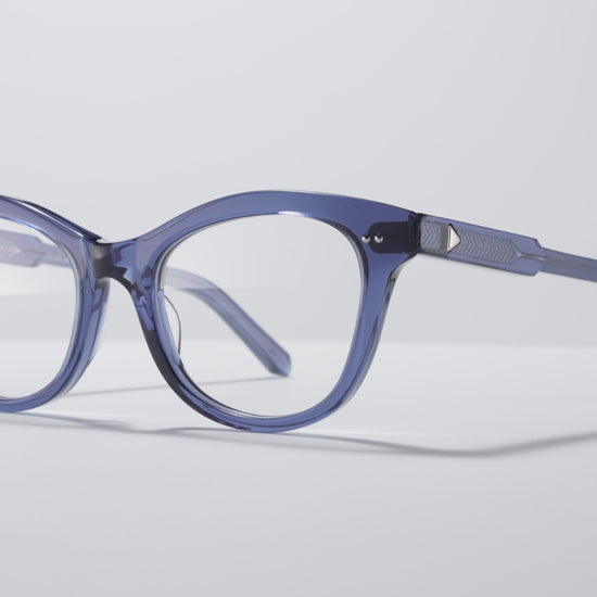 The Charade Optical Blue Crystal / Silver - TI002 #color_blue-crystal-silver-ti002