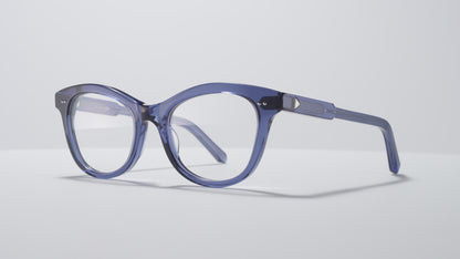 The Charade Optical Blue Crystal / Silver - TI002 