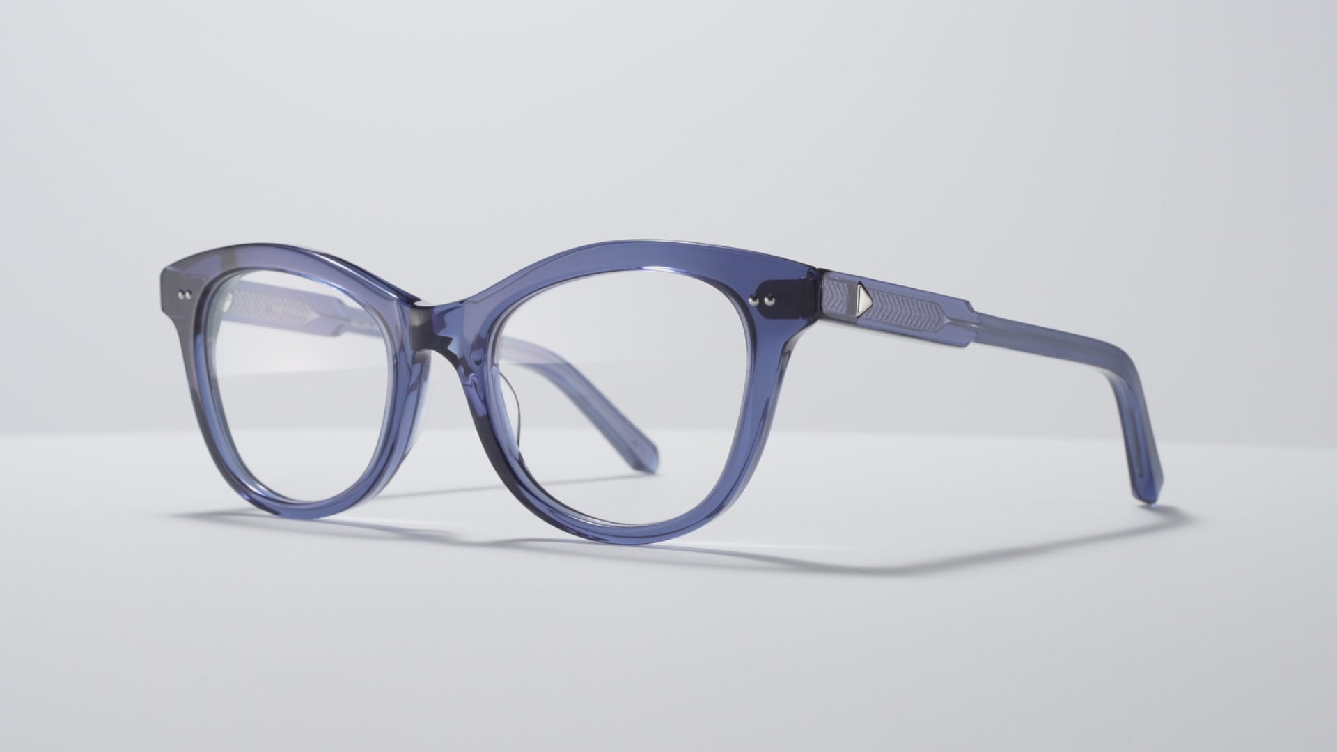 The Charade Optical Blue Crystal / Silver - TI002 #color_blue-crystal-silver-ti002