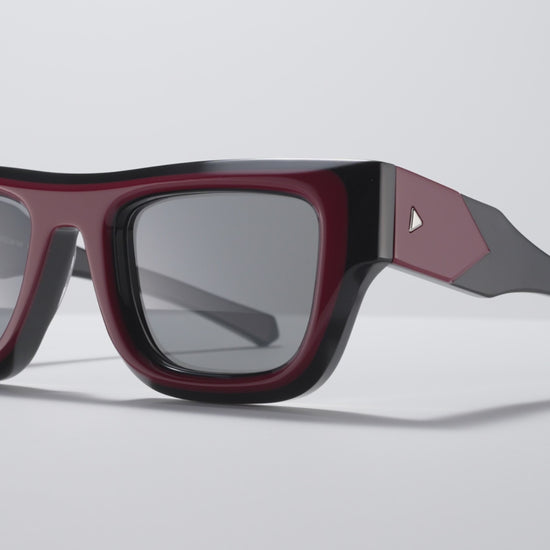 Untitled Red / Black / Silver - LE004 #color_red-rain-le004