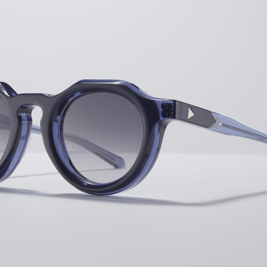 Daze Blue / Blue Crystal / Silver - LE002 #color_blueprint-le002