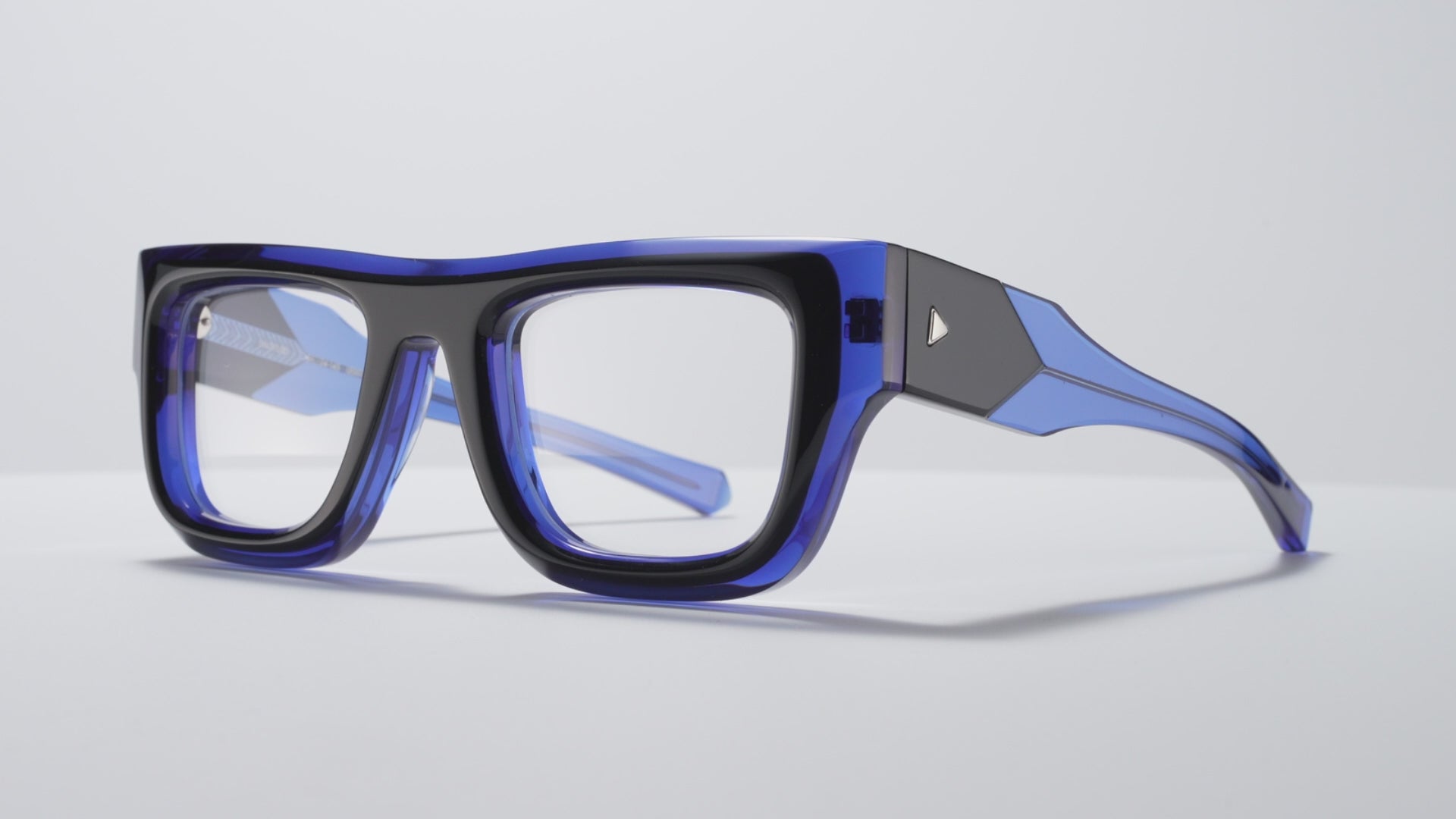 Untitled Optical Black / Navy Crystal / Silver - LE001 #color_black-navy-crystal-silver-le001