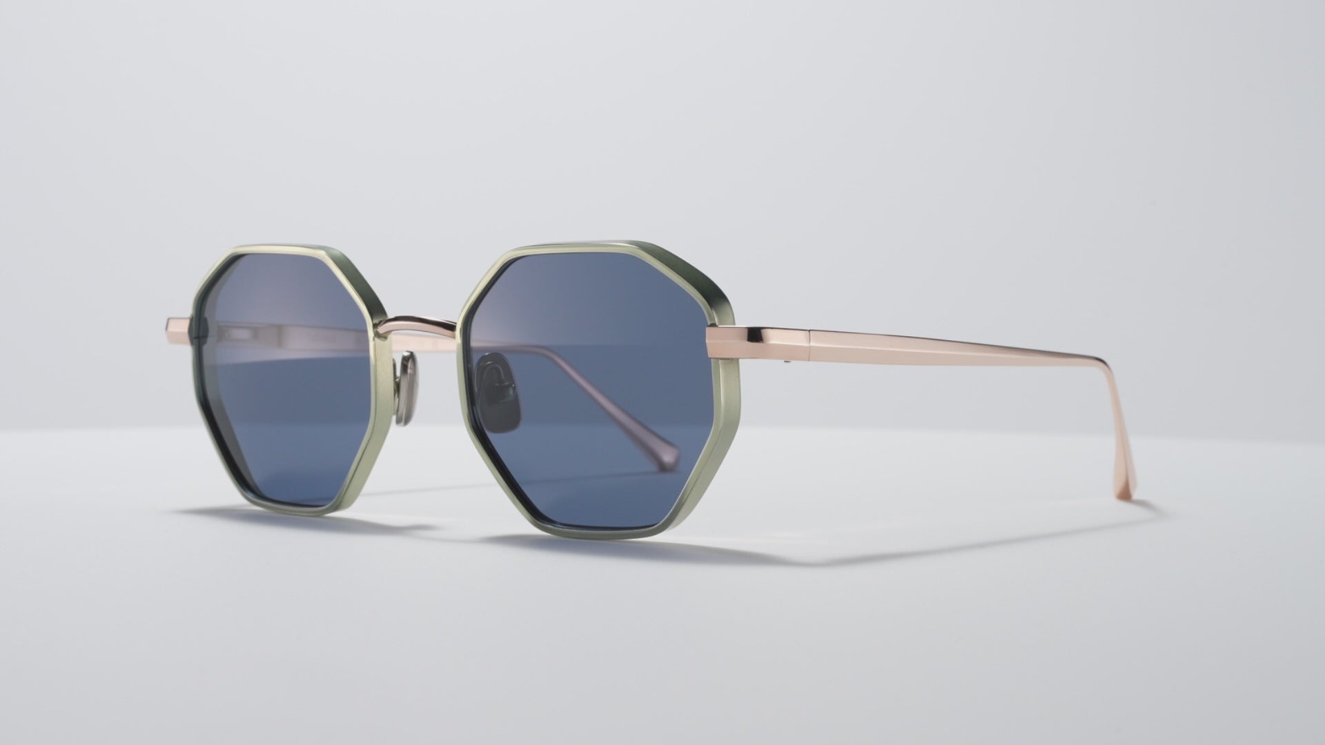 Lazarus Shiny Cascade Green / Shiny Rose Gold / Matte Cascade Green - DR005 #color_shiny-cascade-green-shiny-rose-gold-matte-cascade-green-dr005
