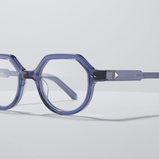 The Taxman Optical Blue Crystal / Silver - TI002 #color_blue-crystal-silver-ti002
