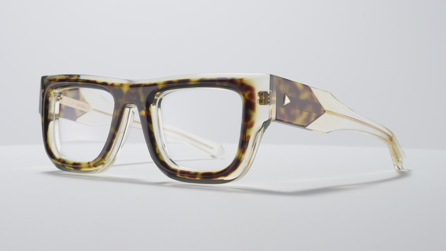 Untitled Optical Tokyo Tortoise / Vintage Crystal / Gold - LE003 